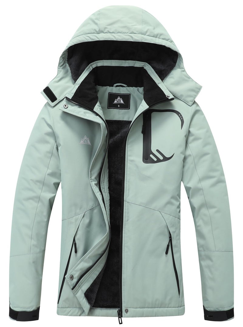 MOERDENG Women's Snow Ski Jacket Warm Winter Coat Waterproof Snowboarding Jacket Mountain Hiking Winter Jacket - Image 1