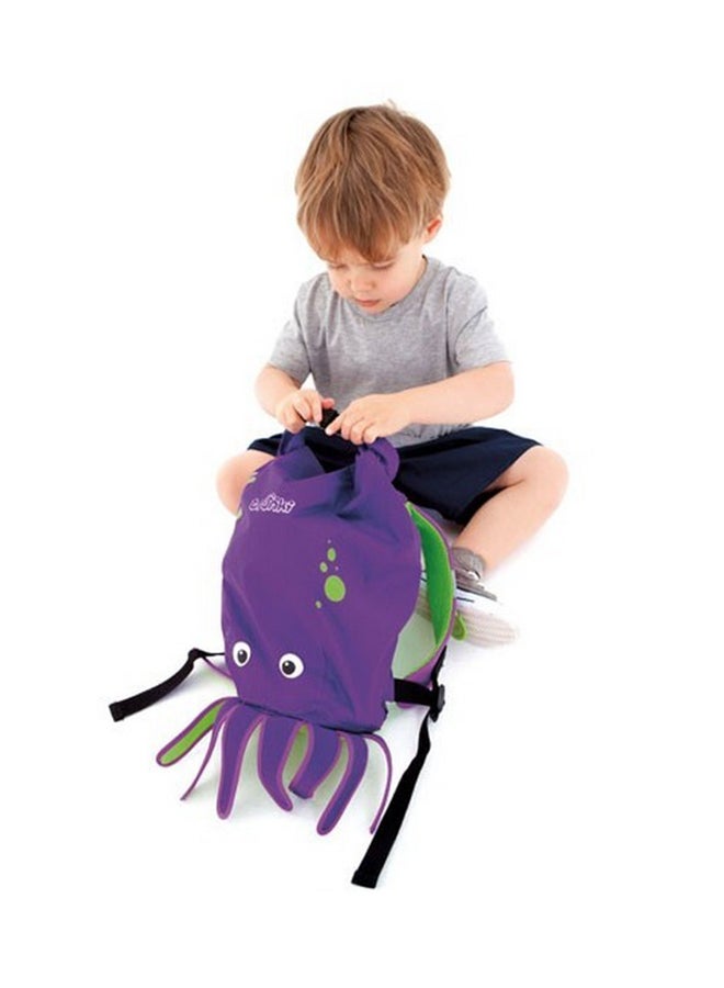 Trunki PaddlePak Coral Tropical Fish Pink Waterproof Swim Backpack for Kids, Roll-Top Beach and Pool Bag with Water-Resistant Storage - Image 4