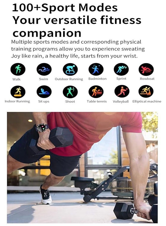 ECG Smart Watch, Blood Pressure Monitor, 1.43 Inch Smart Watch Men and Women Talk, Uric Acid Measurement, Total Cholesterol, Sleep Monitor, Sports Watch for Android iOS - Image 5