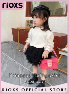RIOXS Little Girls Tutu Skirt A-Line Layered Tulle Princess Dresses Dance Wear Clothes For Girls  - Image 3