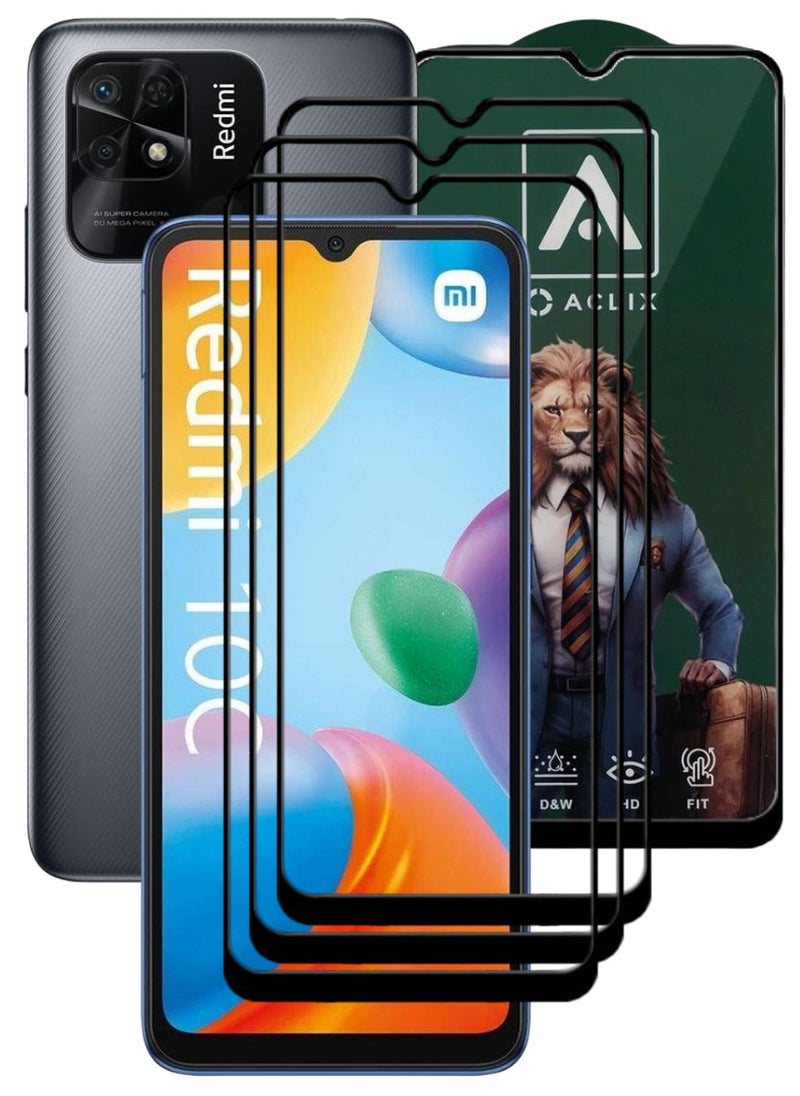 ACLIX 3 Pieces Antistatic ESD Dustproof Premium Quality High Definition Tempered Glass Screen Protector Designed For Xiaomi Redmi 10C - Image 1