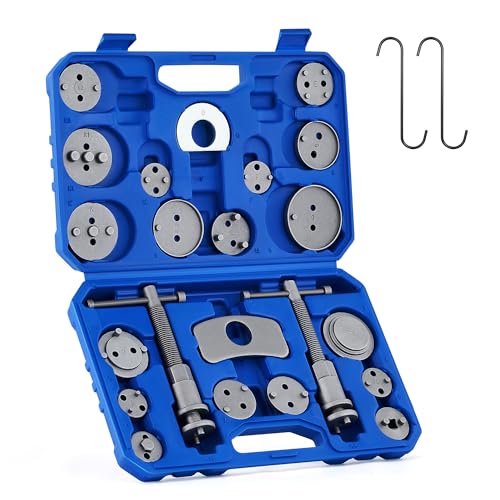 Orion Motor Tech Disc Brake Pad and Caliper Service Tool Kit | Professional Disc Brake Caliper Compression Tool Kit | Universal Disc Brake Caliper and Piston Wind Back Tool Set with Case - Image 1