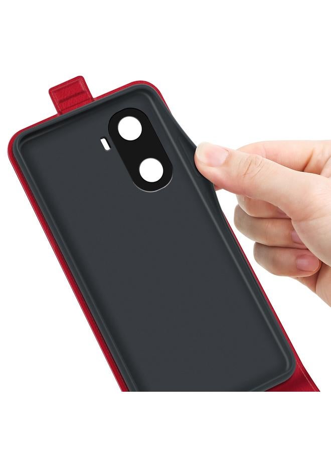 اس-توب جراب هاتف Honor X40i R64 بتصميم عمودي من الجلد - Image 5