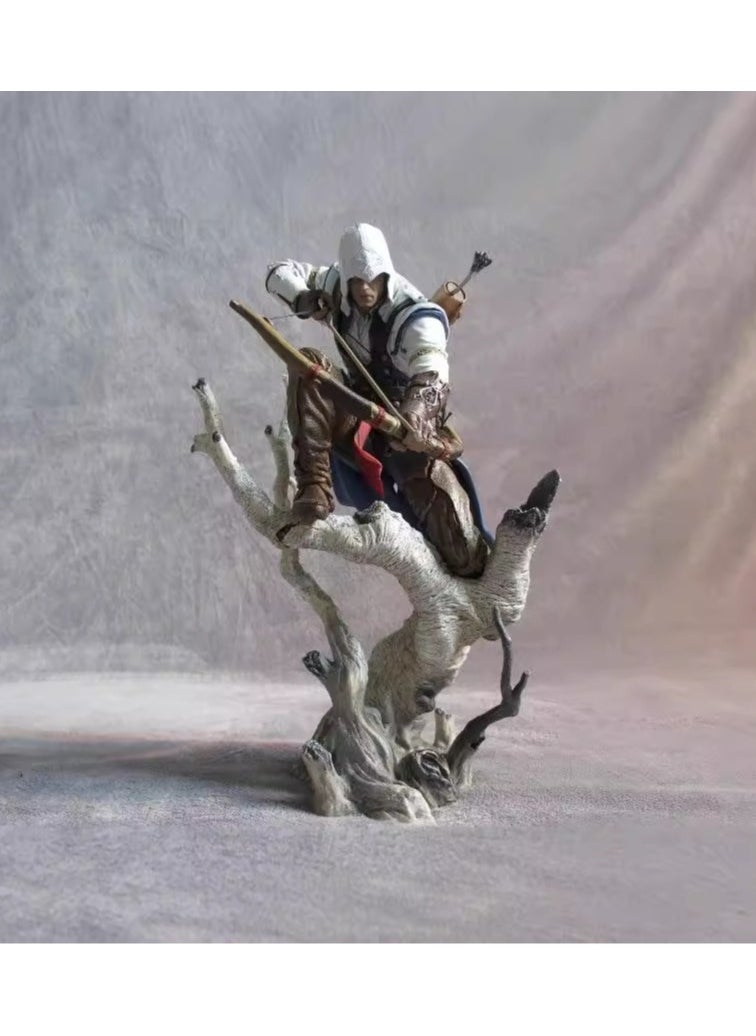 Generic - Assassin's Creed 3 Ubisoft, free version of Connor, archery shape, box, figure, model ornament, gift for fans and friends (26cm) - Image 1