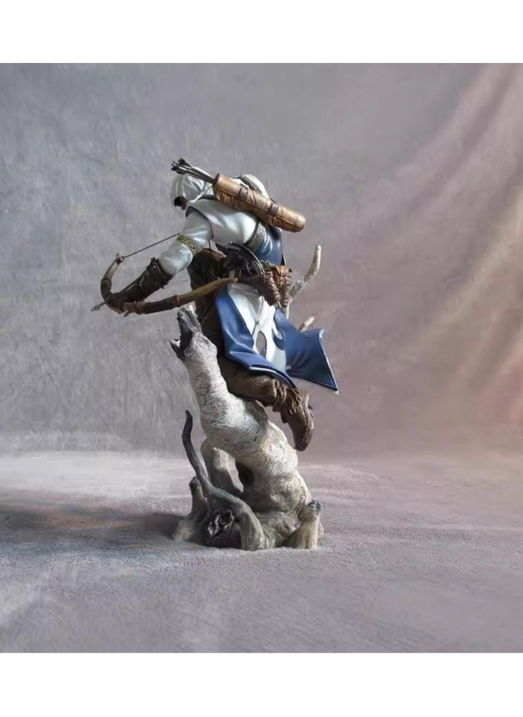 Generic - Assassin's Creed 3 Ubisoft, free version of Connor, archery shape, box, figure, model ornament, gift for fans and friends (26cm) - Image 1