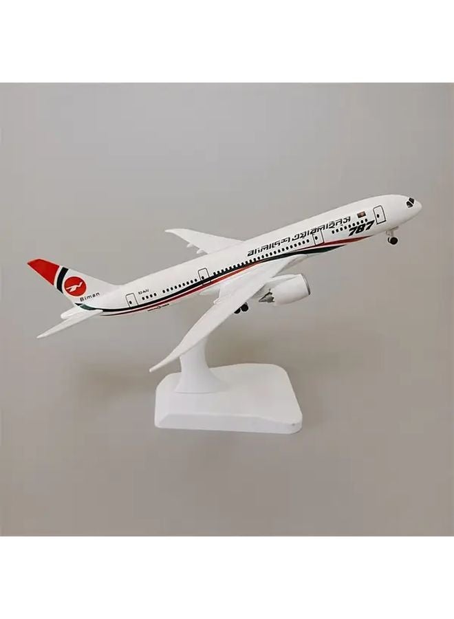 7.9 Inch Bangladesh Airlines B787 Airplane Model Collectible Replica with Stand - Image 5