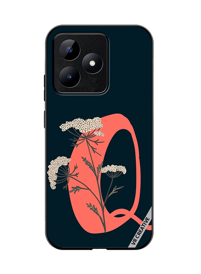 VR CREATIVE Protective Case Cover For Realme C53 Alphabet Q Design Multicolour - Image 1