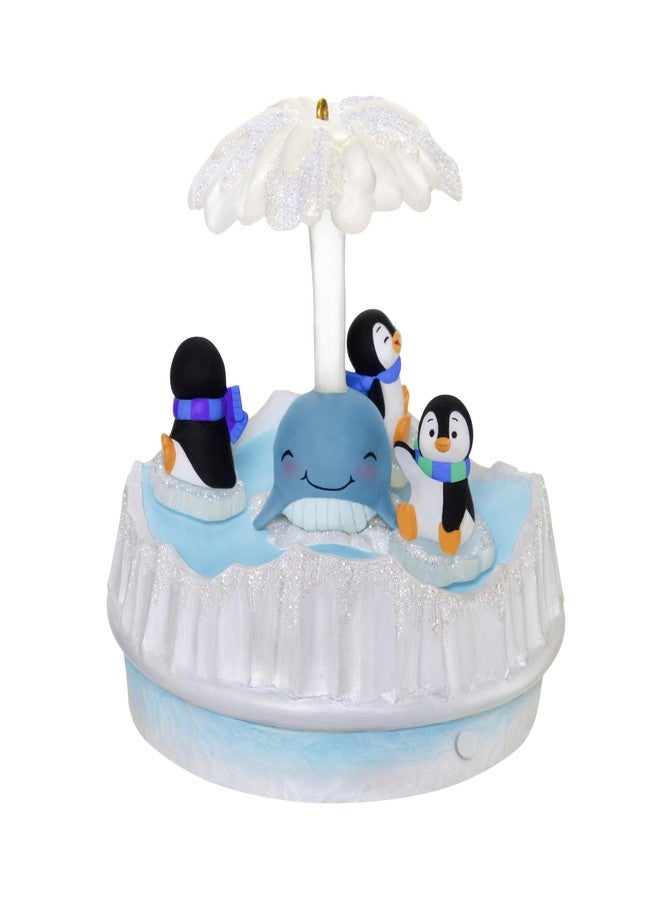 Hallmark Keepsake Christmas Ornament 2025, Playful Penguins Musical with Light and Motion - Image 1