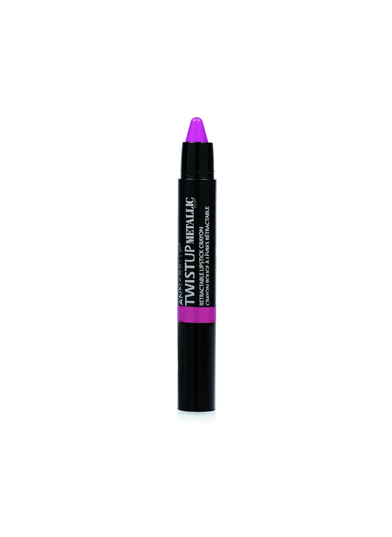 Annabelle Annabelle Twistup Metallic Lipstick, Rock & Rose, 1.5 Gram 