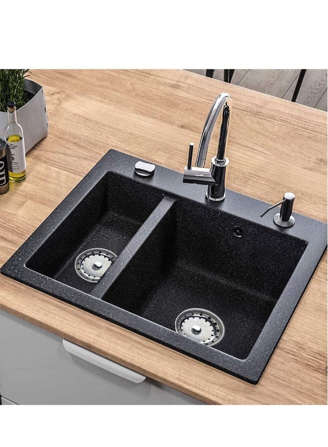 Sink Plug, Kitchen Sink Strainer, Waste Plug Filter Net Sink Strainers, Sink Plug Stainless, Steel Basket Drain Strainers Plug for Home Kitchen Bathroom, 78mm In Diameter - Image 4