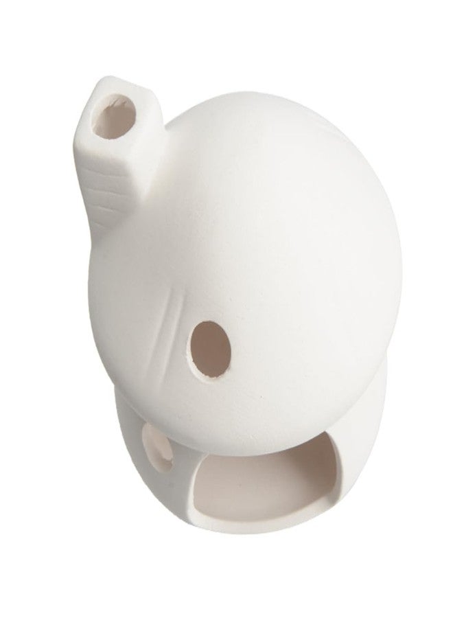 YXQ Aquarium Decorations Ceramic Mushroom House for Fish Tank Landscape to Small Shrimp/Goldfishes Hiding Rest and Breed (White) - Image 4