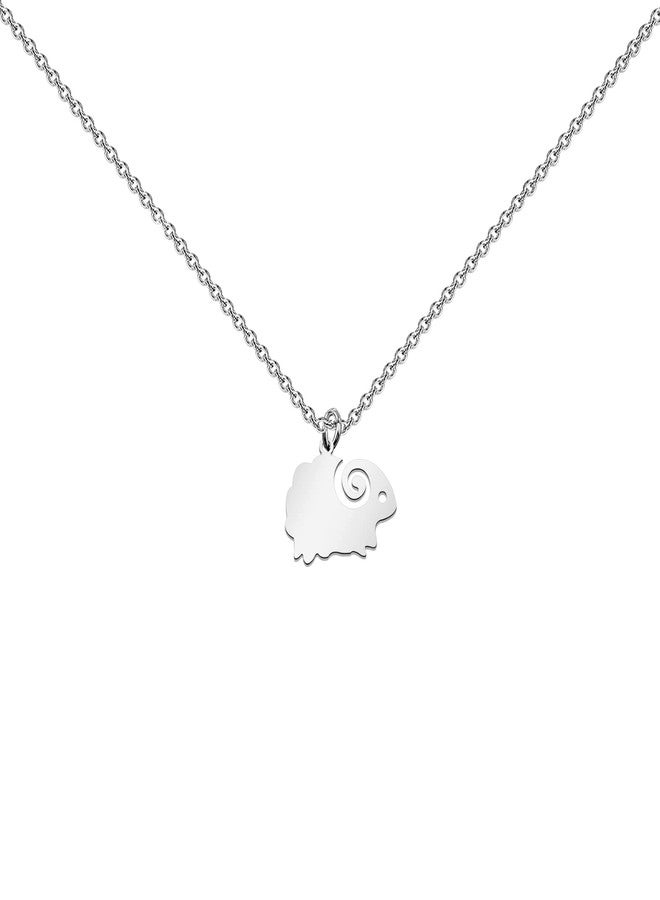 WUSUANED Cute Lamb Necklace Lamb Lover Gift Lamb Shape Jewelry Lamb Farm Animal Gifts Lamb Herder Gifts Lamb Owner Gift - Image 1