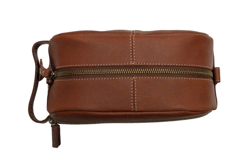 Timberland mens Nevada Leather Travel Kit Packing Organizers, Cognac, One Size US - Image 5