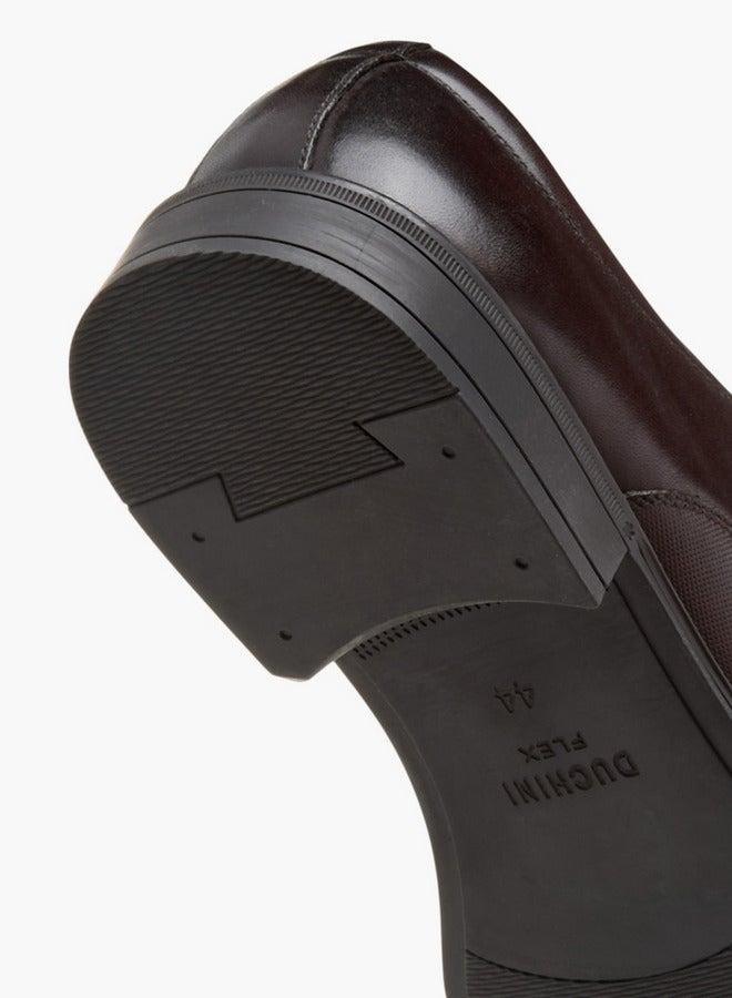 DUCHINI Men's Textured Slip-On Loafers - Image 4