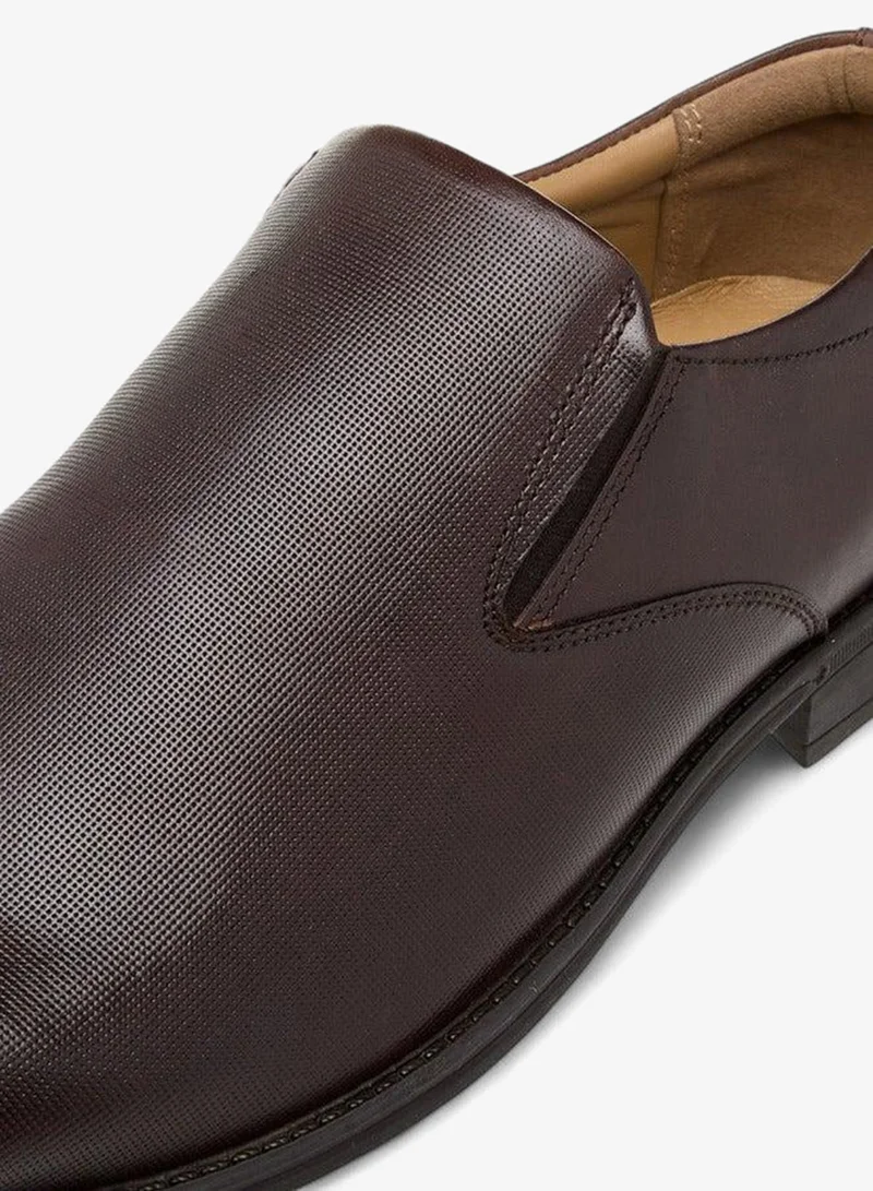 DUCHINI BROWN Men's Textured Slip-On Loafers for Men | Best Price UAE