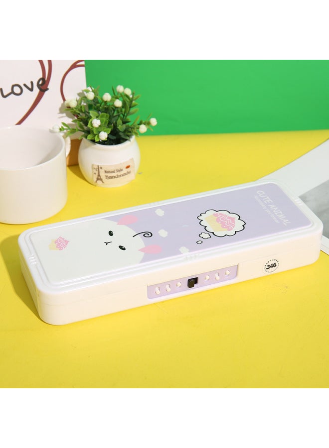 Cute Cartoon Multi-function Password Stationery Box Simple Small Fresh Children Students Large Capacity Pencil Case - Image 2