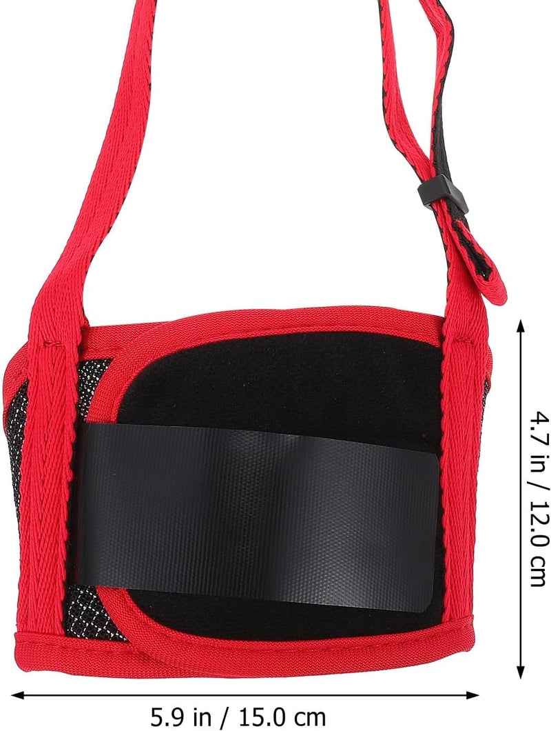Adjustable Dog Muzzle Anti-bite Safety Mouth Cover Breathable Soft Mesh Small Size for Biting Chewing in Pets - Image 2