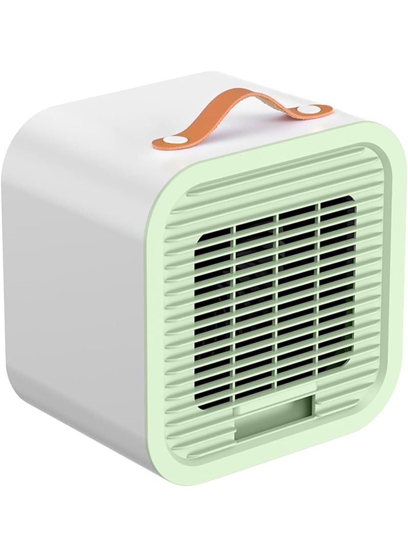 Zikra Portable Energy Efficient Air Conditioners, Air Conditioner with 3-Speed Adjustment, Handle, Tower Fan with Ice Water, Mini Air Conditioner for Room,Camping and Office, Silent Air Cooler Fan, Green - Image 1