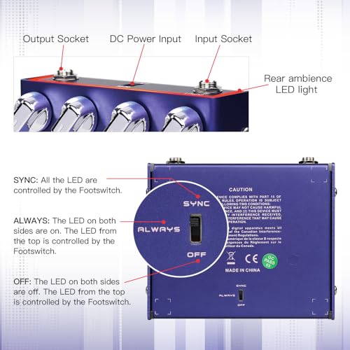 JOYO Distortion Effect Pedal Modern Metal Tone High Gain Amp Simulators All-in-one Pedal with 3 Band EQ for Electric Guitar (CHOPPER-Z R-18) - Image 3