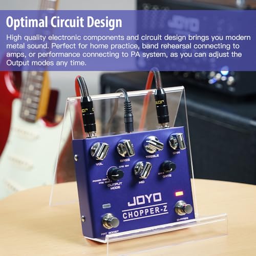 JOYO Distortion Effect Pedal Modern Metal Tone High Gain Amp Simulators All-in-one Pedal with 3 Band EQ for Electric Guitar (CHOPPER-Z R-18) - Image 4