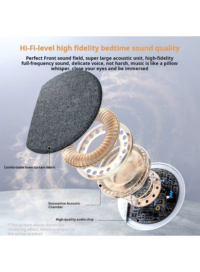 X3 Pillow mounted speaker, pillow side Bluetooth speaker, sleep white noise, ultra-thin/Grey - Image 2
