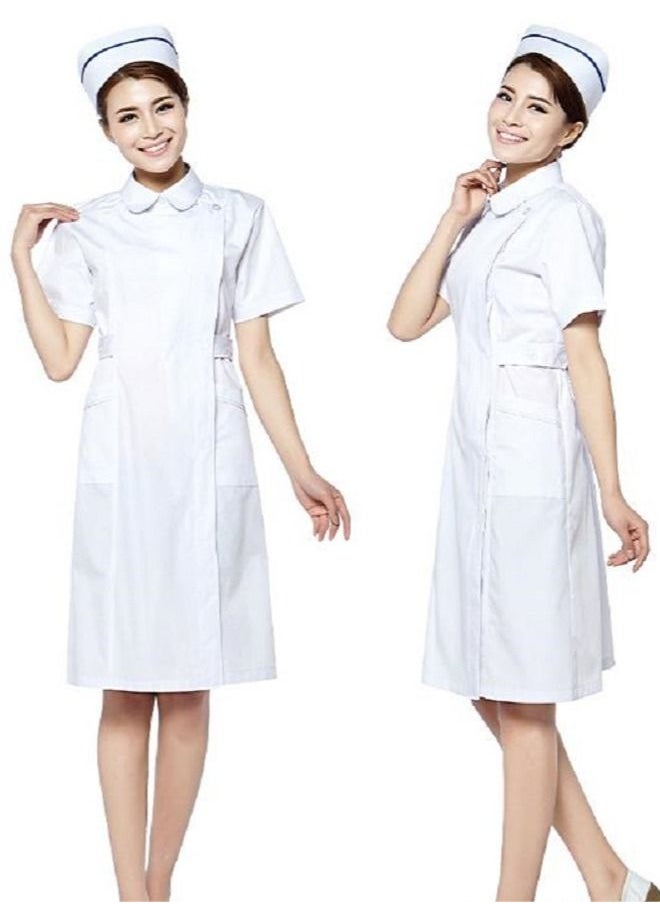 Gasin Female Nurse Uniform Short Sleeve Lapel  - Image 1