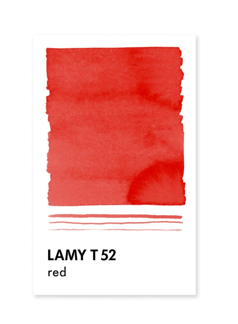 LAMY T52 Fountain Ink Pen Bottle 50ml Content Red - Image 3