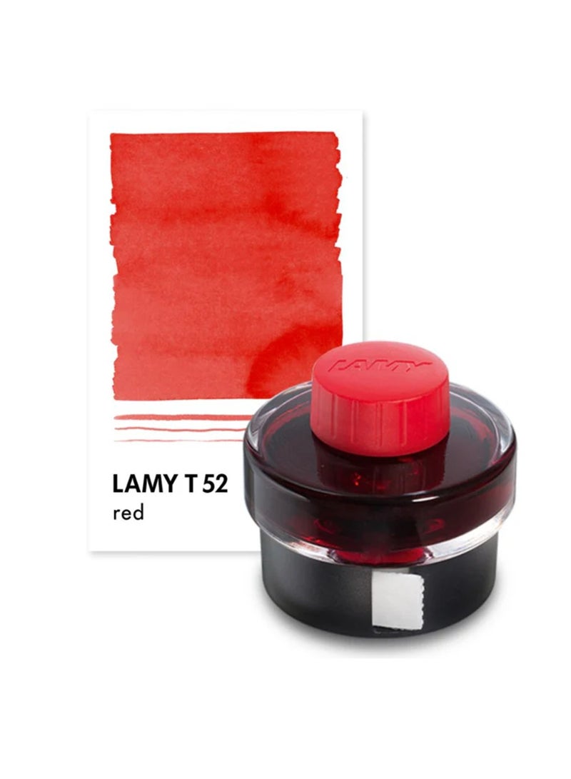 LAMY T52 Fountain Ink Pen Bottle 50ml Content Red - Image 1