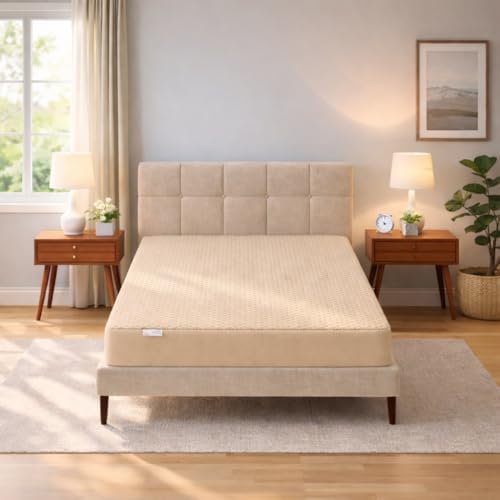 MY ARMOR Mattress Protector | 72x36 Inch Waterproof Single Bed Cotton Quilted Fitted – Breathable, Noiseless, Ultra Soft Mattress Cover with Elastic Skirting (Beige, 6x3 ft) - Image 2