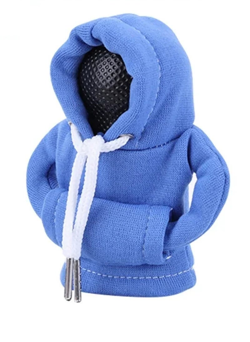 Generic Car Gear Shift Cover Car Shifter Mini Hoodie, Blue - Image 1