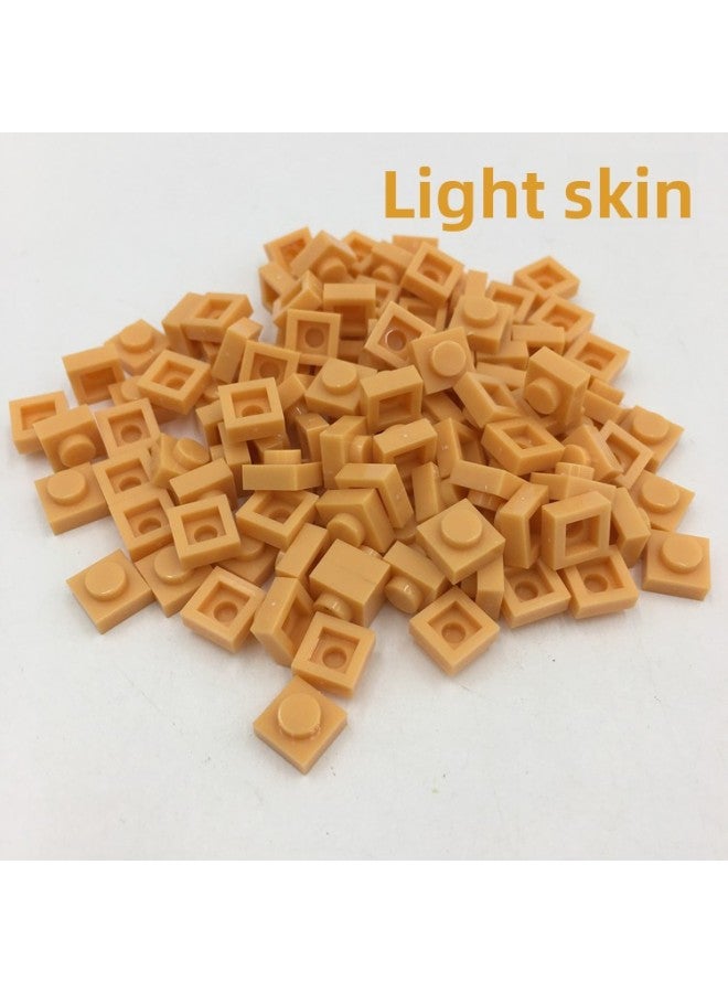 Building Block Parts Small Particles Basic Parts Short 1*1 Hole Pixel Particles Assembled Building Blocks Draw Two-dimensional Code 0.1 Kg/bag 
