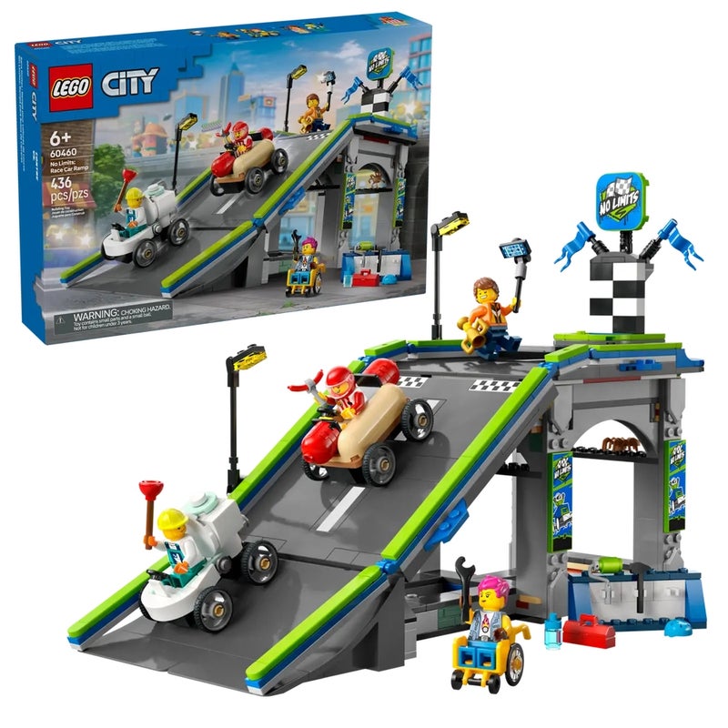 LEGO - City No Limits: Race Car Ramp Track 436 Pieces - 60460 - Image 3
