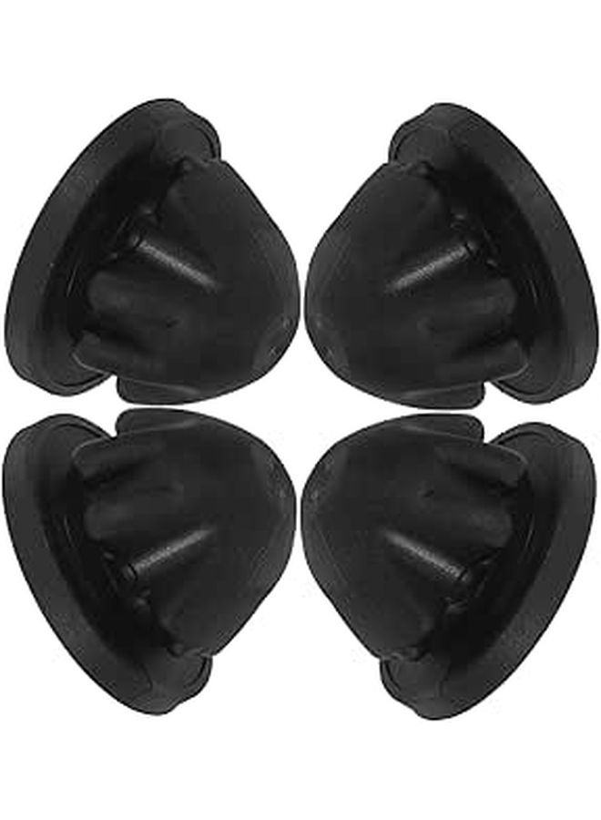 Engine Hood Cushion Support Rubber Bushings Gasket Pads 4Pcs Reduces Vibration Noise - Image 1