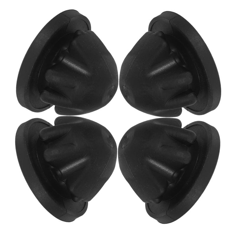 Engine Hood Cushion Support Rubber Bushings Gasket Pads 4Pcs Reduces Vibration Noise - Image 2