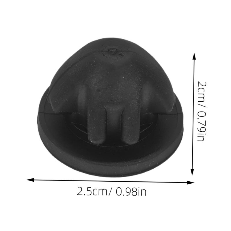 Engine Hood Cushion Support Rubber Bushings Gasket Pads 4Pcs Reduces Vibration Noise - Image 3