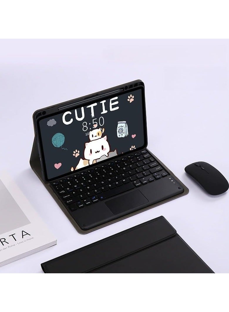 Touchpad Keyboard Case Compatible with Xiaomi Redmi Tablet Pro 12.1 inch 2024 with Mouse, Bluetooth Removable Keyboard Case