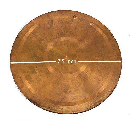 UAPAN Brass Bell ghadiyal ghanta Vijay ghanta School Bell Round Bell with Wood Hammer 75 Inch Medium - Image 2