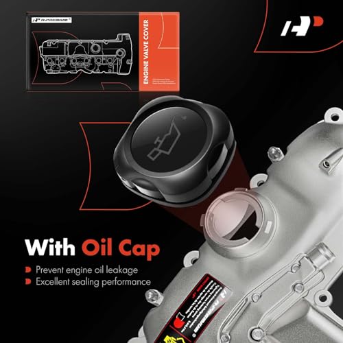 A-Premium Upgraded Aluminum N55 Engine Valve Cover Kit Compatible with 2011-2019 BMW Model - 328i 335i 435i 530i 535i 640i 740i 740Li (xDrive) X3 X5 X6, 3.0L Turbo, Replace # 11127570292 - Image 5