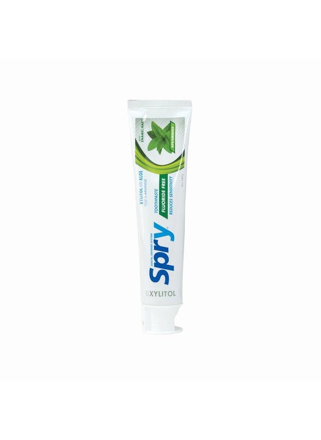 Spry Xylitol Toothpaste 5oz, Fluoride Free Toothpaste Adult and Kids, Teeth Whitening Toothpaste with Xylitol, Natural Breath Freshening, Mouth Moisturizing Ingredients, Spearmint (Pack of 3)  - Image 5