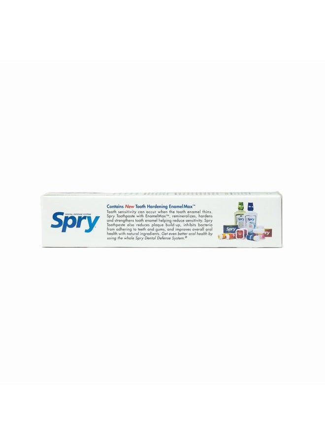 Spry Xylitol Toothpaste 5oz, Fluoride Free Toothpaste Adult and Kids, Teeth Whitening Toothpaste with Xylitol, Natural Breath Freshening, Mouth Moisturizing Ingredients, Spearmint (Pack of 3)  - Image 2