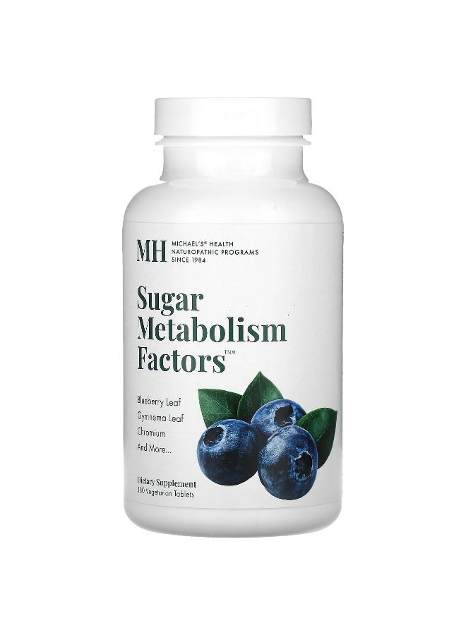 Michael's Naturopathic Michael's Naturopathic, Sugar Metabolism Factors, 180 Vegetarian Tablets - Image 1