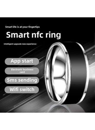 NFC Black Tech Solar Powered Android Smart Ring Multi-Functional Magic Ring Popular Smart Accessory-Color:NFC Smart Silver 8 Finger Circumference 56.9mm - pzsku/ZF5D9C05795121157F479Z/45/1746194670/dea00764-f3a3-4c99-98dd-5629bdb74373