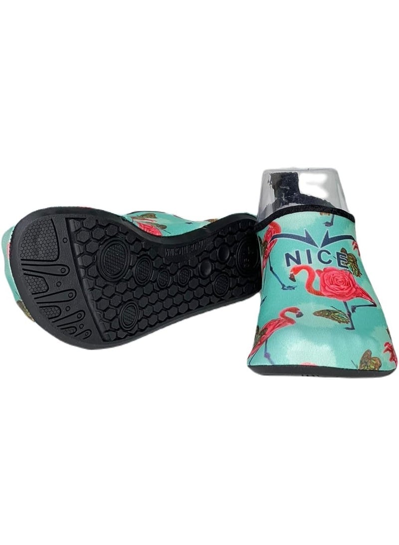 NICE Boys and Girls Water Shoes, Quick Drying Non-Slip Beach Shoes, Children's Cartoon Multicolor Swimming Socks  - Image 2