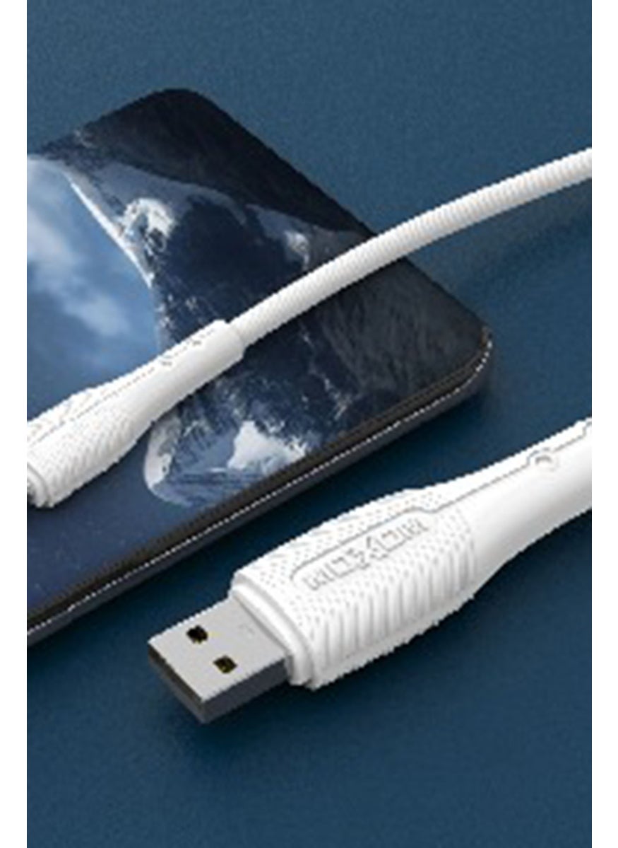 MOXOM - CC-80 1 Meter Type-C Charging Cable, White - Image 1