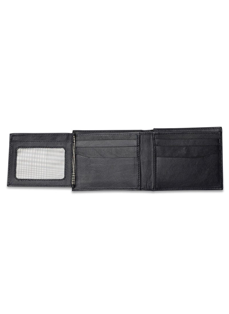 Inahom Bi-Fold Organised Wallet Flat Nappa Genuine and Smooth Leather Upper IM2021XDA0004-400-Navy Blue