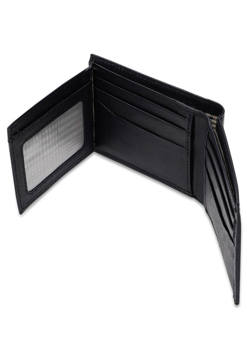 Inahom Bi-Fold Organised Wallet Flat Nappa Genuine and Smooth Leather Upper IM2021XDA0004-400-Navy Blue