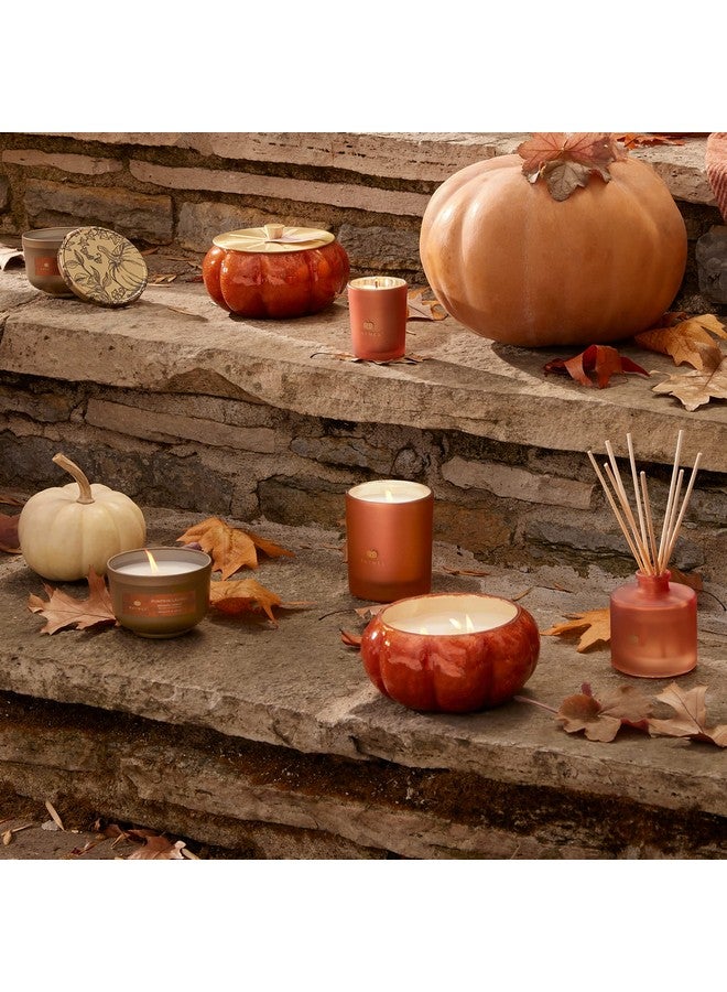 Thymes Scented Candles for Women & Men - Tin with Lid - Luxury Home Decor - Pumpkin Candles with Notes of Nutmeg, Cinnamon, Clove, & Orange Peel - Fall Decor (Pumpkin Laurel, 6.5 oz) - Image 5