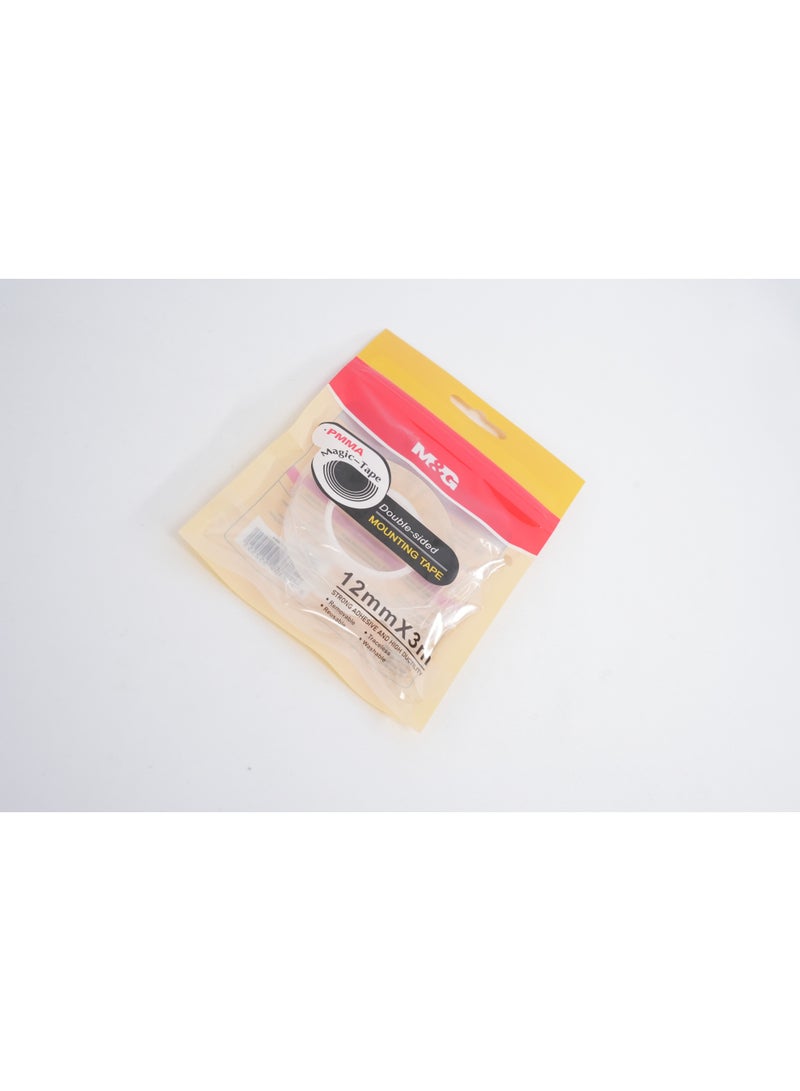 M&G double sided Nano Transparent Mounting Tape 24mmx3m(1 roll) - Image 3