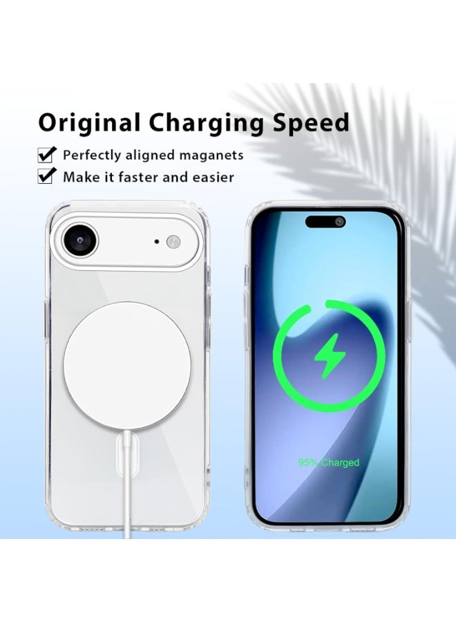 Case Magnetic Case for iPhone 17 Air  Anti-Slip Military Grade Drop Protection Camera Protection Skin-Friendly Slim Matte Shockproof Ultra Clear Protective Case - Image 3