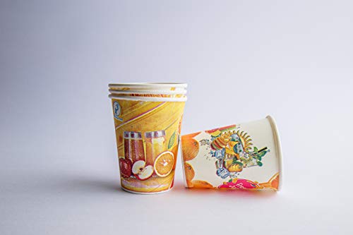 GRACE PAPER GLASS 200 ml (Pack of 200) Printed Paper Disposable Glass/Cup for Party, Paper Cups for Hot and Cold Beverages 7Oz (Pack of 200) - Image 5